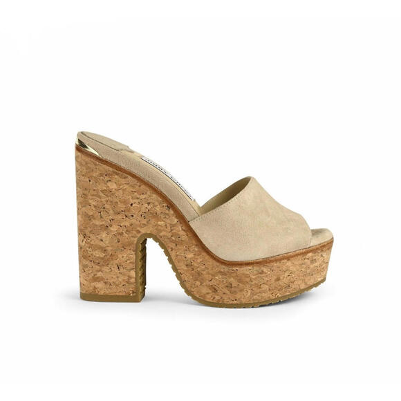 Jimmy Choo Deedee 125 Wedge Mules(PLEASE REQUEST YOUR SIZE BEFORE PURCHASING)